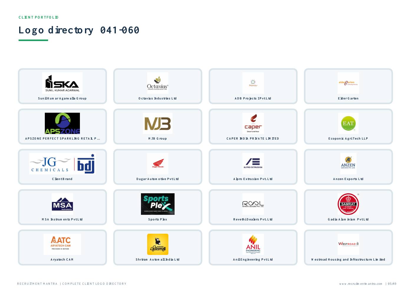 Recruitment Mantra client logos 041 to 060